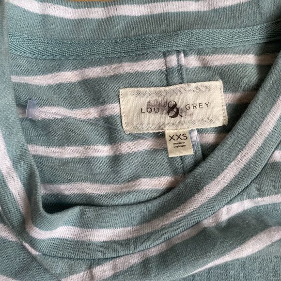 LOU & Grey Striped "Ellie" Maxi Dress BNWOT XXS - Picture 4 of 7